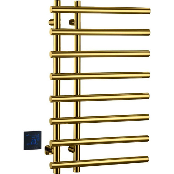 Полотенцесушитель электрический Boheme Venturo П8 100x800 мм 722-G, gold, Цвет производителя: gold - фото 