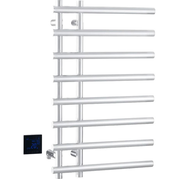 Полотенцесушитель электрический Boheme Venturo П8 100x800 мм 722-MW, белый, Цвет производителя: белый - фото 