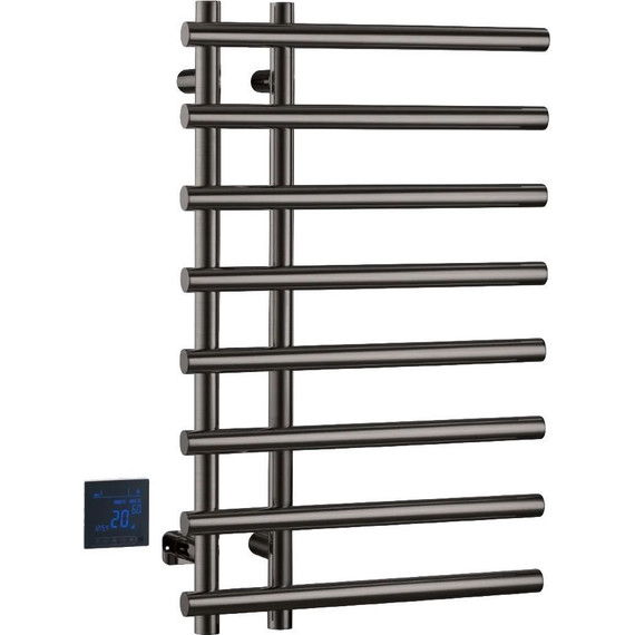 Полотенцесушитель электрический Boheme Venturo П8 100x800 мм 722-GM, gun metal, Цвет производителя: gun metal - фото 