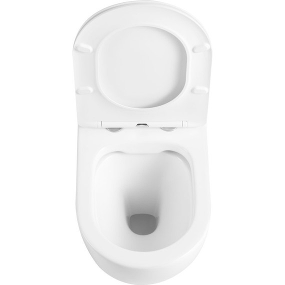 Унитаз подвесной безободковый Тритон Verso 1832 с тонкой крышкой микролифт (система смыва торнадо) - фото 10