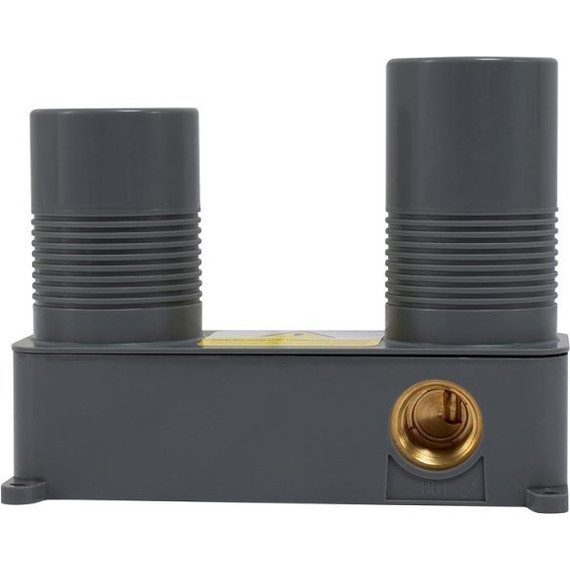 Смеситель для раковины настенный Cezares ECO-DI-BORO, брашированное золото, Цвет производителя: золото - фото 3