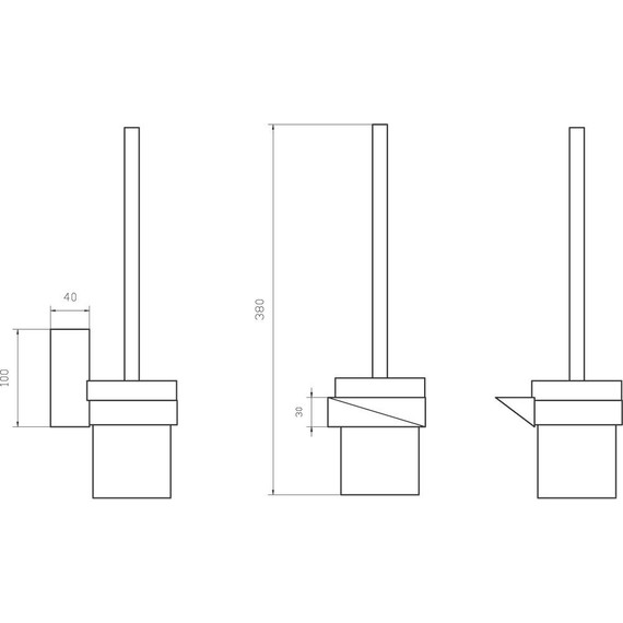 Ёршик для унитаза Boheme New Venturo 10319-CR, chrome, Цвет производителя: chrome - фото 2