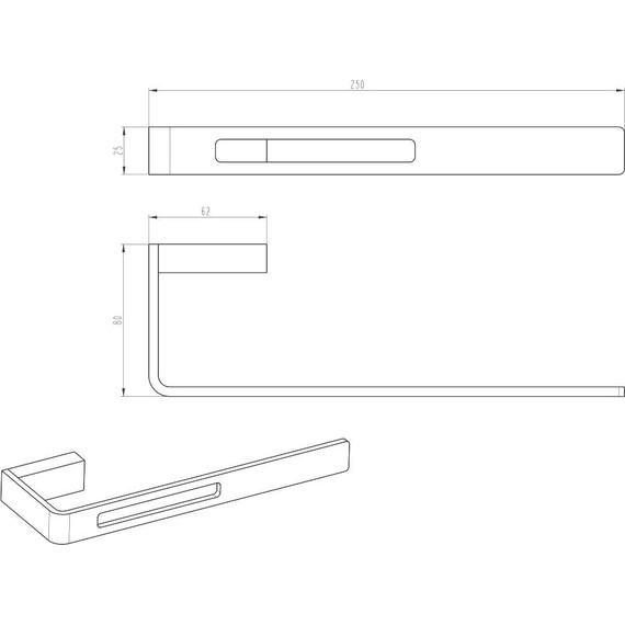 Полотенцедержатель Boheme Q 10945-G, gold, Цвет производителя: gold - фото 2