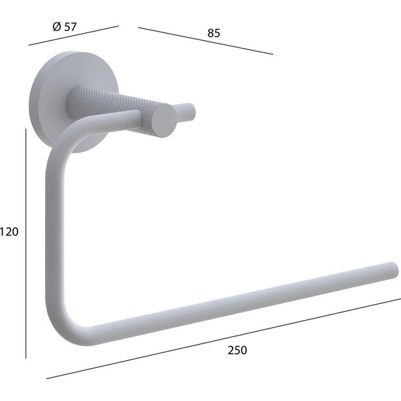 Полотенцедержатель Boheme Uno 10975-CR, chrome, Цвет производителя: chrome - фото 2