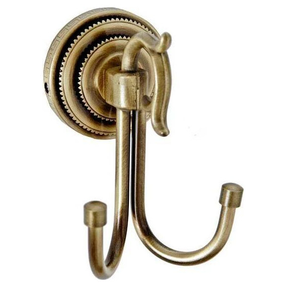 Двойной крючок Boheme Medici 10606, бронза - фото 