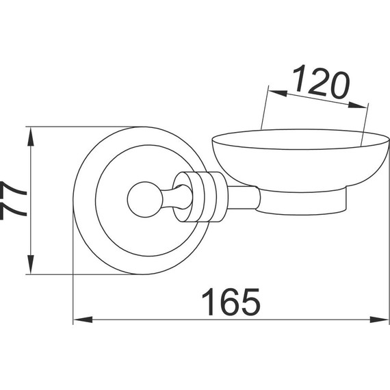 Мыльница Boheme Hermitage 10352, золото, Цвет производителя: золото - фото 2