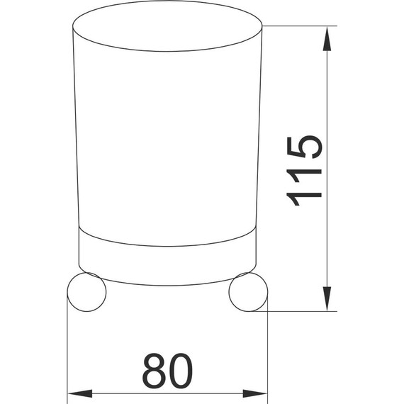 Стакан для зубных щеток Boheme Hermitage 10361, золото, Цвет производителя: золото - фото 2