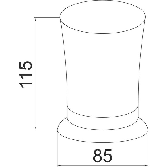 Стакан для зубных щеток Boheme Medici 10612, бронза - фото 4