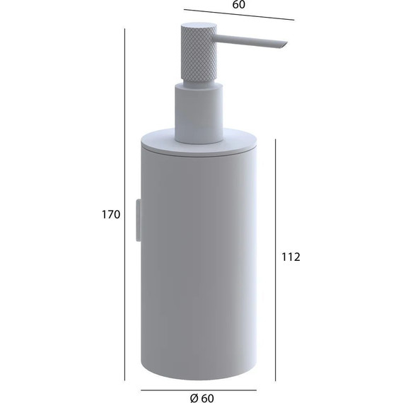Дозатор для жидкого мыла Boheme Uno 10977-NB, nickel brush, Цвет производителя: nickel brush - фото 2