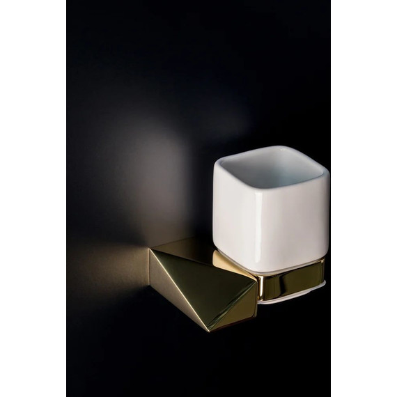 Стакан для зубных щеток Boheme New Venturo 10314-G, gold, Цвет производителя: gold - фото 2