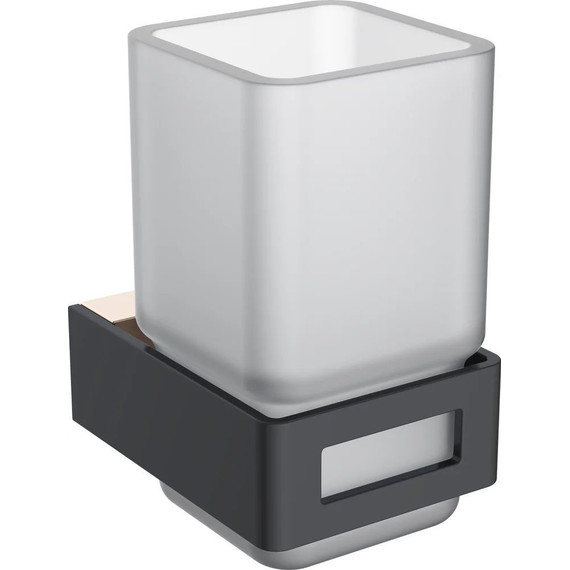 Стакан для зубных щеток Boheme Q 10944-G-B, black gold, Цвет производителя: black gold - фото 