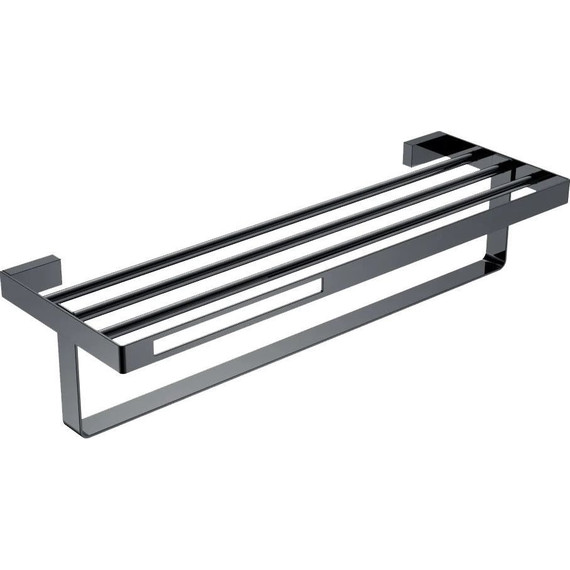 Полка для полотенец Boheme Q 10947-SGM, shine gun metal, Цвет производителя: shine gun metal - фото 