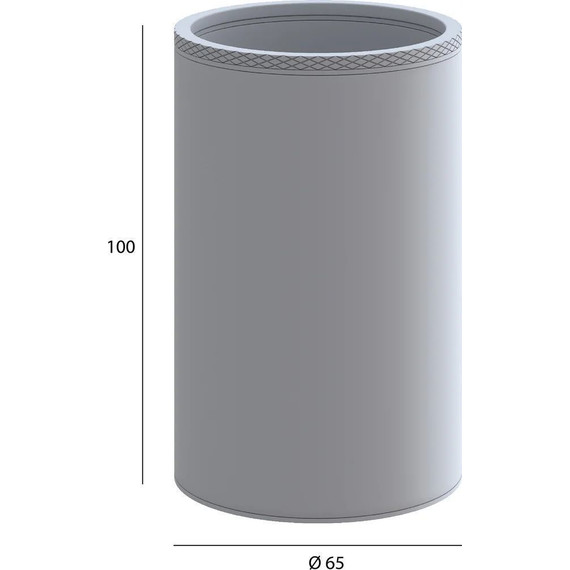 Стакан для зубных щеток Boheme Uno 10982-NB, nickel brush, Цвет производителя: nickel brush - фото 2