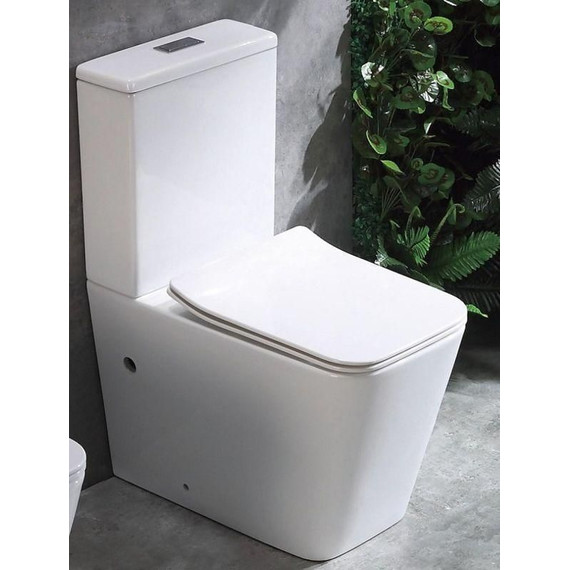 Унитаз-компакт CeramaLux Rimless K2170-1 с крышкой микролифт - фото 6