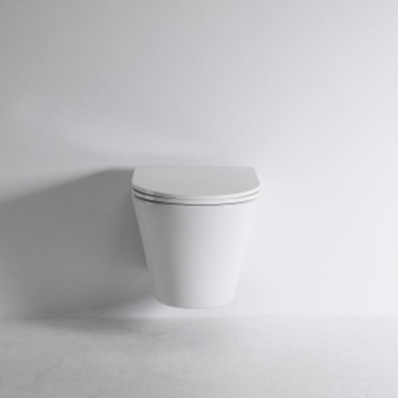 Унитаз подвесной безободковый Tece Spring 9700997 с тонкой крышкой микролифт (система смыва торнадо) - фото 3