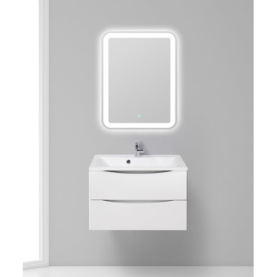 Тумба подвесная с раковиной BelBagno MARINO-750-2C-SO-BO-P 75 см, Bianco Opaco - фото 10