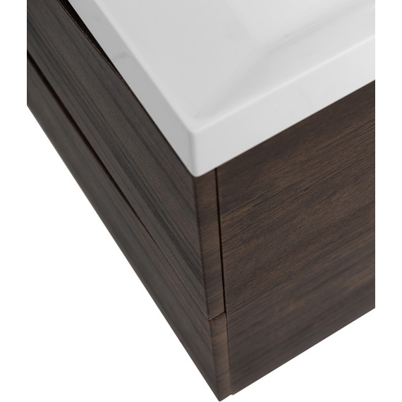 Тумба подвесная с раковиной BelBagno MARINO-700-2C-SO-RW-P 70 см, Rovere Moro - фото 8