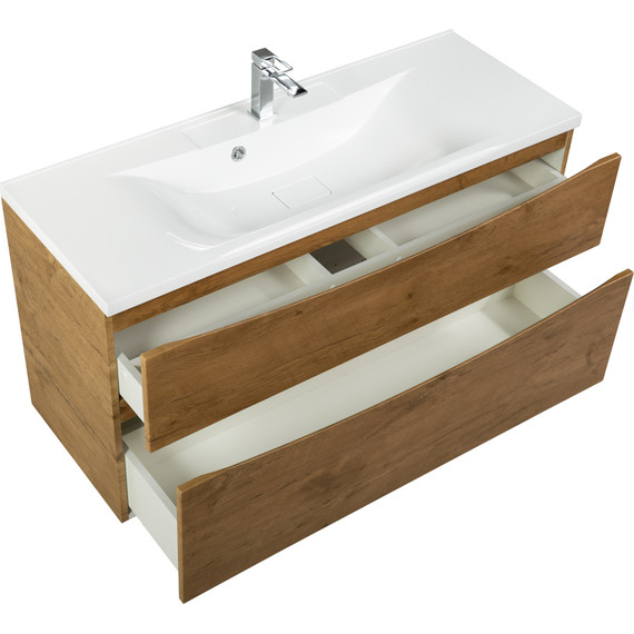 Тумба подвесная с раковиной BelBagno MARINO-H60-1200-2C-SO-RN-P 120 см, Rovere Nature - фото 6