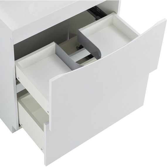 Тумба напольная с раковиной BelBagno MARINO-600-2C-PIA-BL-P 60 см, белый - фото 6