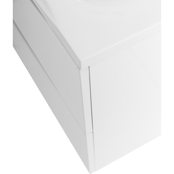 Тумба подвесная с раковиной BelBagno MARINO-650-2C-SO-BL-P 65 см, Bianco Lucido - фото 9