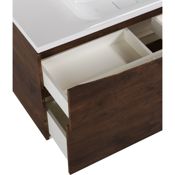 Тумба подвесная с раковиной BelBagno MARINO-H60-1200-2C-SO-RW-P 120 см, Rovere Moro - фото 6