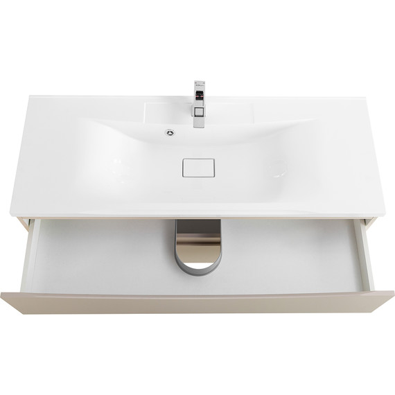 Тумба подвесная с раковиной BelBagno MARINO-1200-2C-SO-CO-P 120 см, Crema Opaco - фото 4