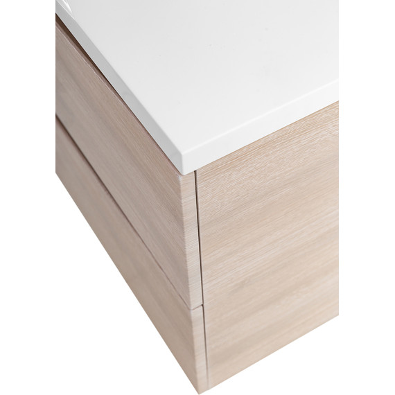 Тумба подвесная с раковиной BelBagno MARINO-1200-2C-SO-RG-P 120 см, Rovere Grigio - фото 8