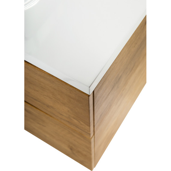 Тумба подвесная с раковиной BelBagno MARINO-H60-1100-2C-SO-RN-P 110 см, Rovere Nature - фото 8