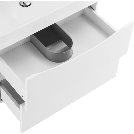 Тумба подвесная с раковиной BelBagno MARINO-700-2C-SO-BL-P 70 см, Bianco Lucido - фото 6