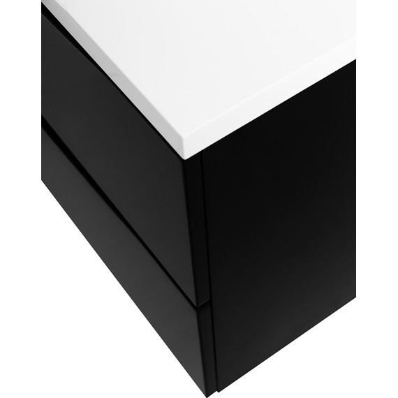 Тумба подвесная с раковиной BelBagno MARINO-1200-2C-SO-NL-P 120 см, Nero Lucido - фото 8