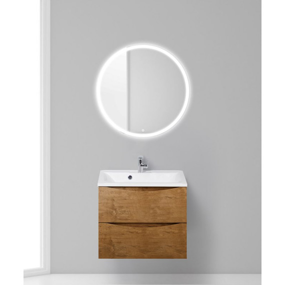 Тумба подвесная с раковиной BelBagno MARINO-650-2C-SO-RN-P 65 см, Rovere Nature - фото 10