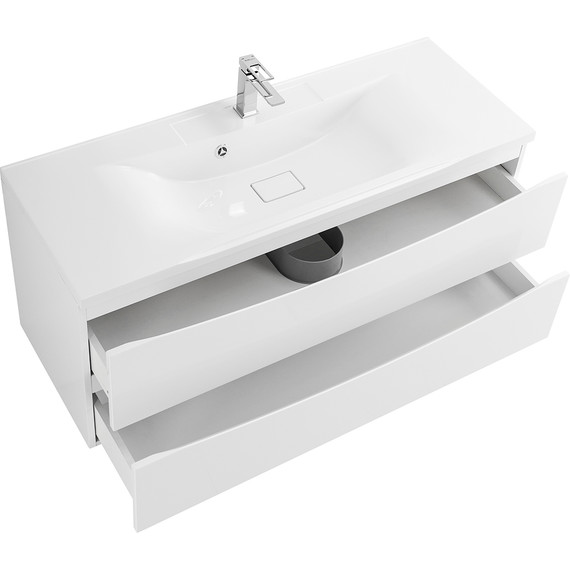 Тумба подвесная с раковиной BelBagno MARINO-1200-2C-SO-BL-P 120 см, Bianco Lucido - фото 5