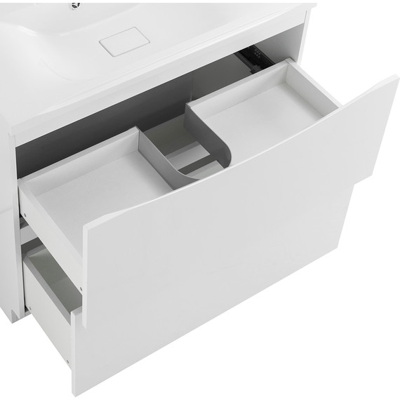 Тумба напольная с раковиной BelBagno MARINO-800-2C-PIA-BL-P 80 см, белый - фото 9