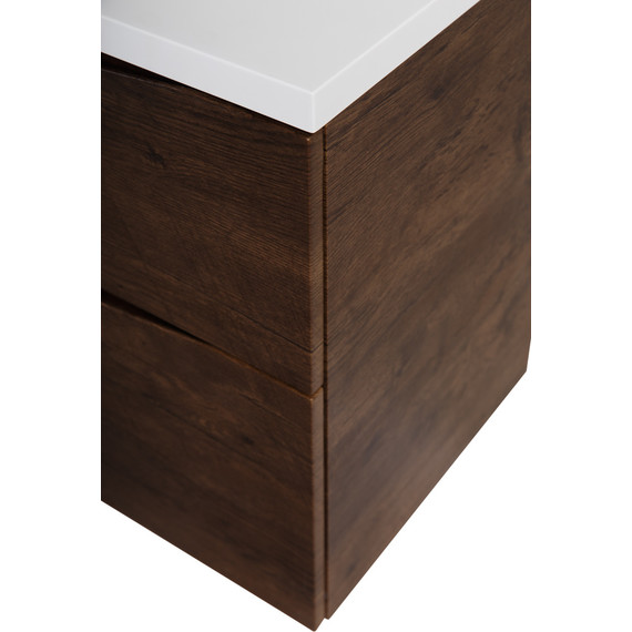 Тумба подвесная с раковиной BelBagno MARINO-H60-1200-2C-SO-RW-P 120 см, Rovere Moro - фото 7