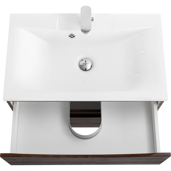 Тумба подвесная с раковиной BelBagno MARINO-650-2C-SO-RW-P 65 см, Rovere Moro - фото 4