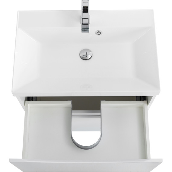 Тумба напольная с раковиной BelBagno MARINO-700-2C-PIA-BL-P 70 см, белый - фото 4