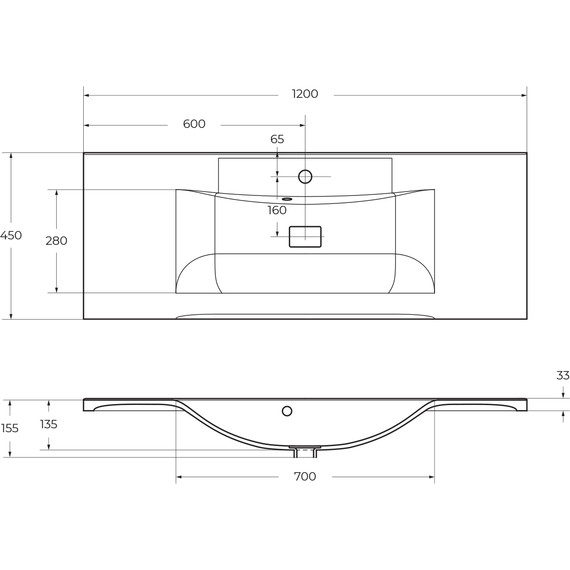 Тумба подвесная с раковиной BelBagno MARINO-1200-2C-SO-RW-P 120 см, Rovere Moro - фото 11