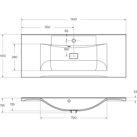 Тумба подвесная с раковиной BelBagno MARINO-1100-2C-SO-BO-P 110 см, Bianco Opaco - фото 11