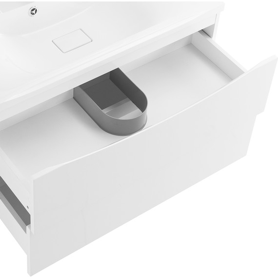Тумба подвесная с раковиной BelBagno MARINO-1100-2C-SO-BO-P 110 см, Bianco Opaco - фото 6