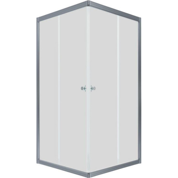 Душевое ограждение Triton Вента 100x100 см, хром/прозрачное - фото 