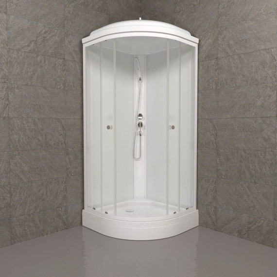 Душевая кабина Triton Экстра А 88x88 см, белый/прозрачное - фото 3