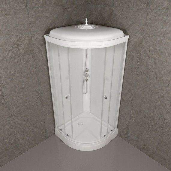 Душевая кабина Triton Экстра А 88x88 см, белый/прозрачное - фото 4