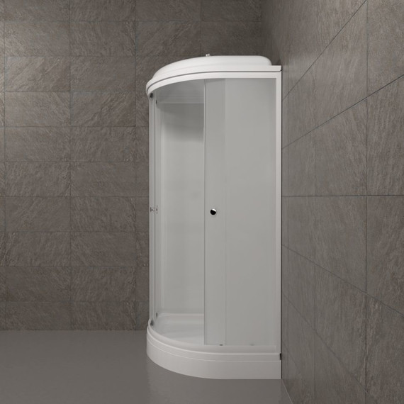 Душевая кабина Triton Вельвет А 90x90 см, белый/матовое - фото 4