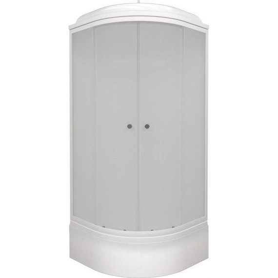 Душевая кабина Triton Вельвет В 90x90 см, белый/матовое - фото 