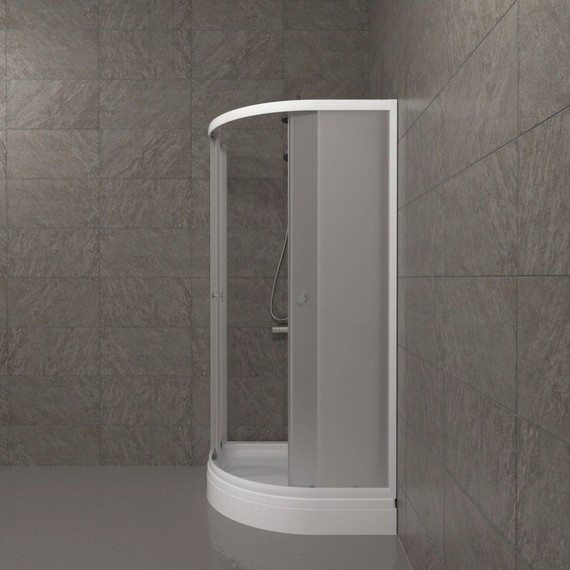 Душевое ограждение Triton Вельвет А 90x90 см, хром/матовое - фото 4