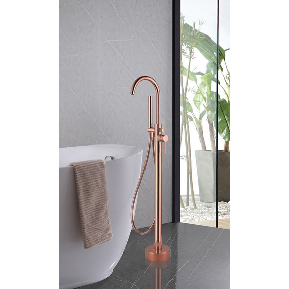 Смеситель для ванны Abber Wasser Kreis AF8115RG, розовое золото, Цвет производителя: розовое золото - фото 3