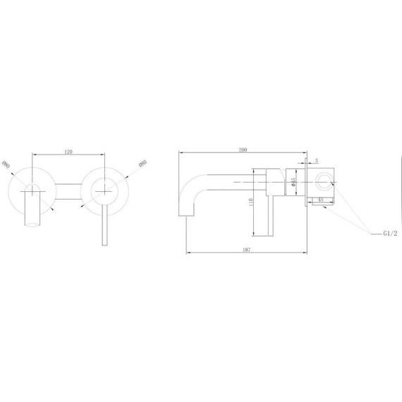 Смеситель для раковины настенный Abber Wasser Kreis AF8112 (со скрытой частью), Цвет производителя: хром - фото 3