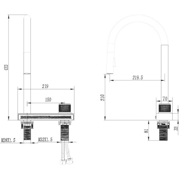 Смеситель для кухни Abber Wasser Kreis AF8114G, золото матовое, Цвет производителя: золото матовое - фото 3