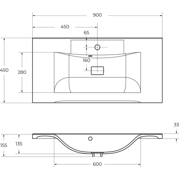Тумба подвесная с раковиной BelBagno MARINO-900-2C-SO-NL-P 90 см, Nero Lucido (раковина BB900/450-LV-MR-PR) - фото 10