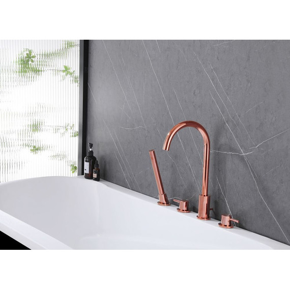 Смеситель для ванны Abber Wasser Kreis AF8113RG, розовое золото, Цвет производителя: розовое золото - фото 2